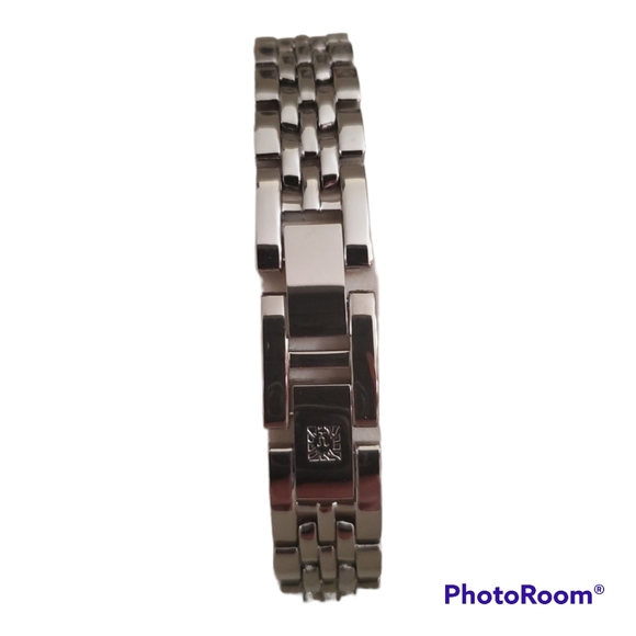 ANNA KLEIN Silver Swarovski Crystal Watch - Picture 3 of 3